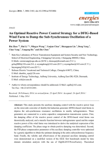 An Optimal Reactive Power Control Strategy for a DFIG