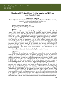 Modeling a DFIG-Based Wind Turbine Focusing on DFIG and