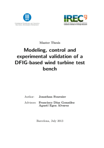 Modeling, control and experimental validation of a DFIG