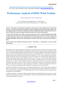 Performance Analysis of DFIG Wind Turbine