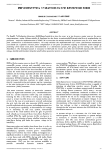 IMPLEMENTATION OF STATCOM ON DFIG BASED WIND FORM