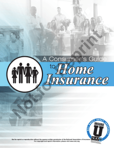 A Consumer`s Guide to Home Insurance