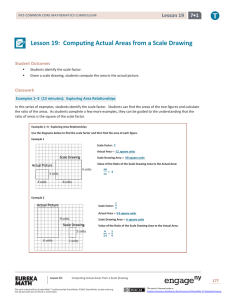 Lesson 19: Computing Actual Areas from a Scale