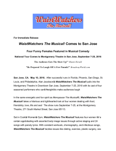 WaistWatchers The Musical! Comes to San Jose