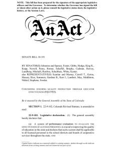 SENATE BILL 10-191 BY SENATOR(S) Johnston and Spence