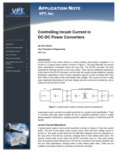 Controlling Inrush Current in DC-DC Power Converters