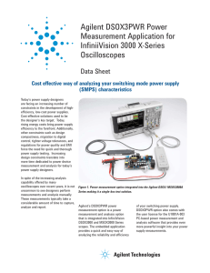 Agilent DSOX3PWR Power Measurement Application for