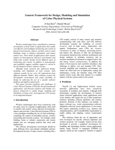 Generic Framework for Design, Modeling and Simulation of Cyber