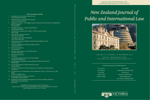 New Zealand Journal of Public and international law