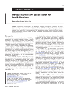 Introducing Web 2.0: social search for health librarians
