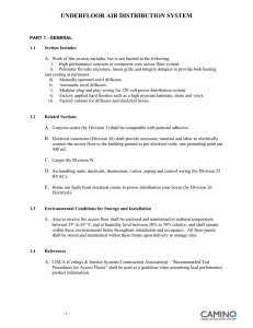 UFAD Specification - Camino Modular Systems