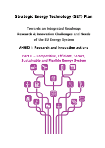 set plan - energy integrated roadmap