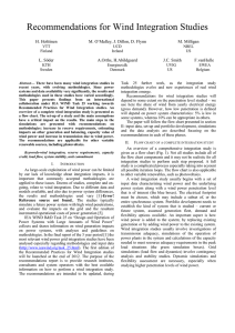 Recommendations for Wind Integration Studies