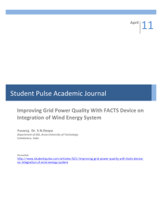 Improving Grid Power Quality with FACTS Device on Integration of