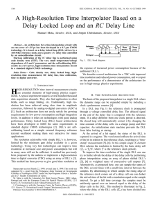 A high resolution time interpolator based on a Delay Locked Loop and