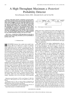 A High-Throughput Maximum a Posteriori Probability Detector