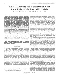 An Atm Routing And Concentration Chip For A Scalable Multicast