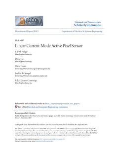 Linear Current-Mode Active Pixel Sensor