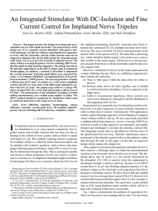 An Integrated Stimulator With DC-Isolation and Fine Current Control