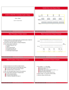 ECE/CS 5780/6780: Embedded System Design Variable Duty Cycle