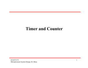 Timer and Counter - Oregon State University