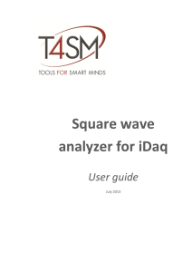 Square wave analyzer for iDaq