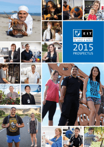 2015 Prospectus - EIT Hawkes Bay
