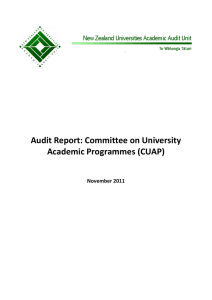 CUAP Audit Report Nov2011