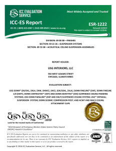 ESR-1222 - USG Interiors, LLC - ICC-ES