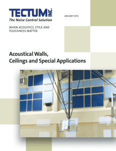 Acoustical Walls, Ceilings and Special Applications