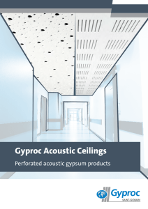 Gyproc Acoustic Ceilings Brochure