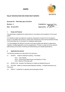 pallet specification for stone fruit exports