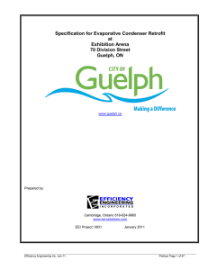 Specification for Evaporative Condenser Retrofit