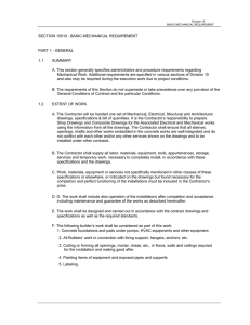 DIV 15-Basic Mechanical Requirement Sec 15010