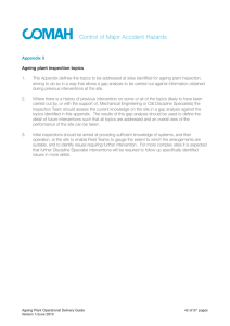 Ageing plant inspection topics - Appendix 5