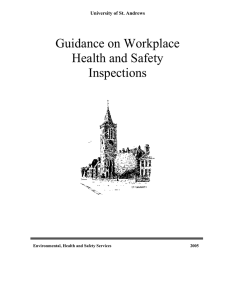 Guidance on Workplace Health and Safety Inspections