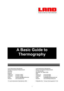 A basic guide to Thermography