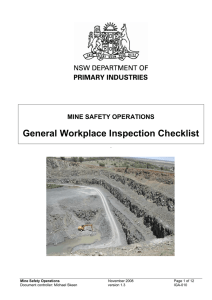 IGA-010 General Workplace Inspection Checklist