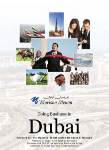 DOING BUSINESS IN DUBAI