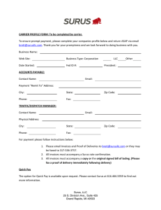 CARRIER PROFILE FORM: To be completed by carrier. To ensure
