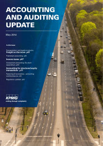 KPMG Accounting and Auditing Update