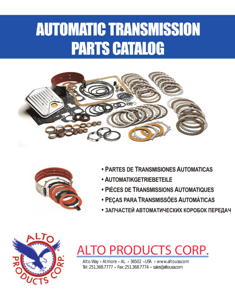 Automatic Transmission Parts Catalog