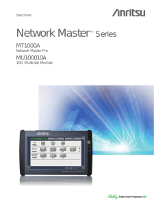 Data Sheet of Network Master™ Series