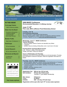 Minnesota Association for Environmental Education (MAEE)