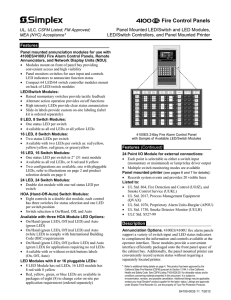 4100ES LED/Switch Modules and