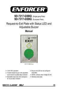 Request-to-Exit Plate with Status LED and Adjustable - SECO-LARM