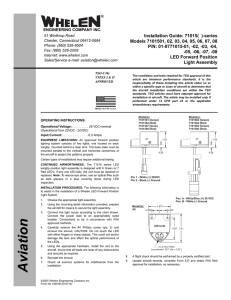 14001: Model 71015( )-series LED Forward Position Light