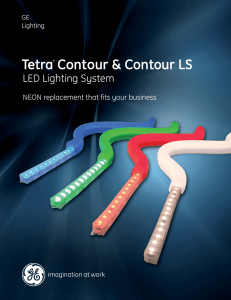 GE LED Signage Lighting Tetra Contour Contour LS DataSheet