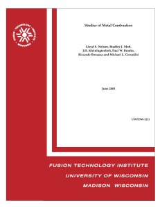 uwfdm-1211 - Fusion Technology Institute