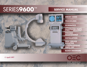 9600 Service Manual - Spectrum Medical X